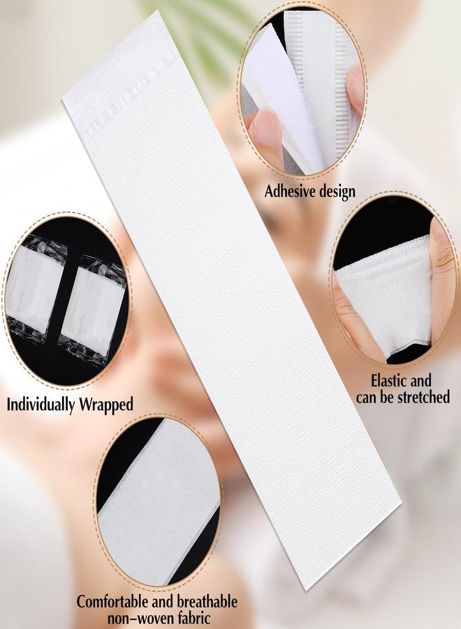 HONLYNE 150 PCS Disposable Hairband for Women, Non-woven Fabric Spa Headband for Makeup, Travel, Securing Hair during Facial - Image 4